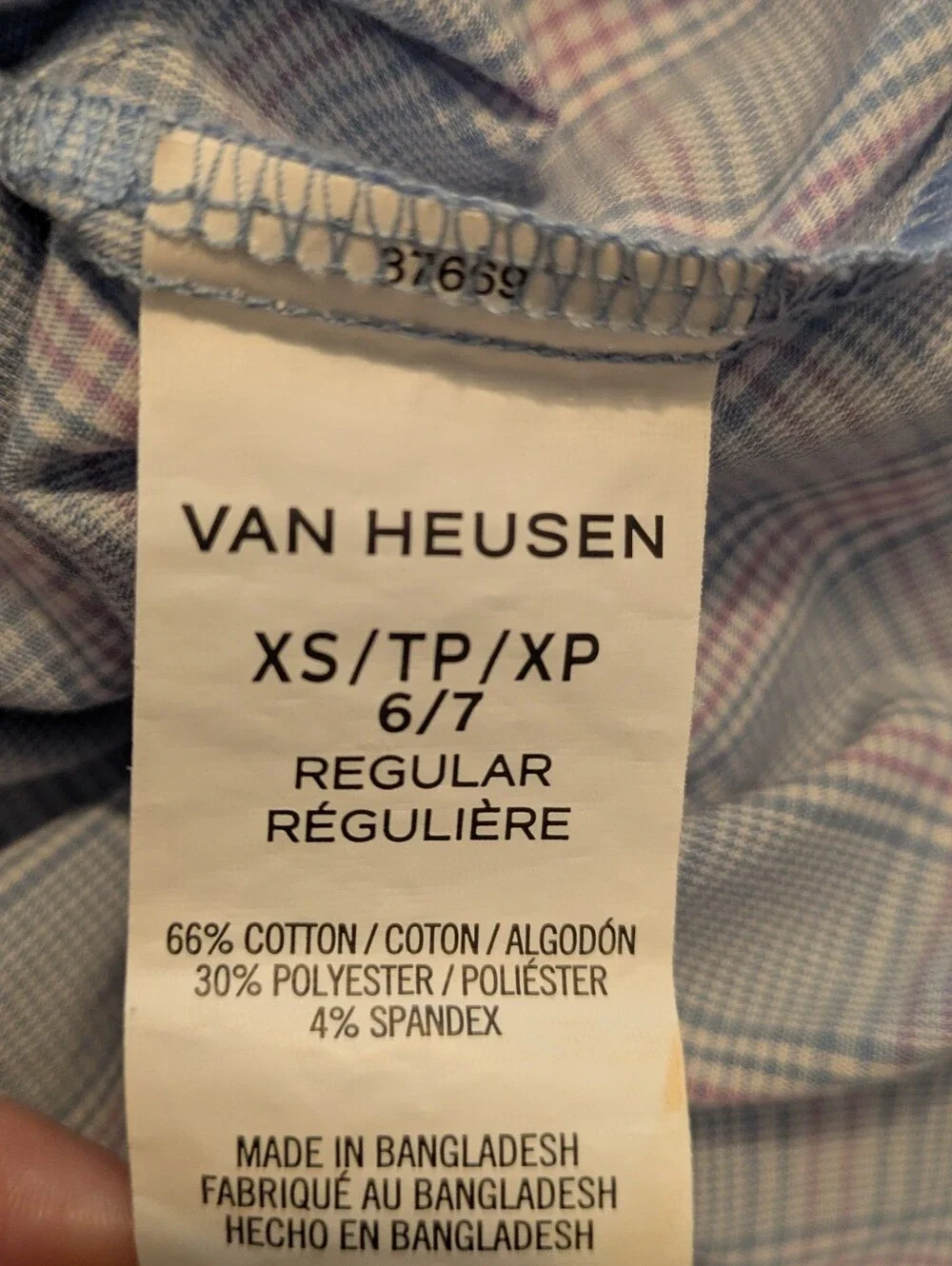 Van Heusen Boys' Pastel Plaid Button-up Shirt